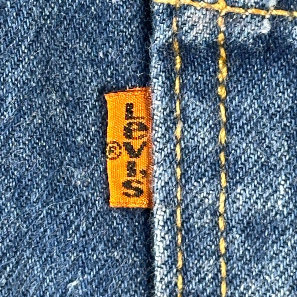 Vintage Levis 505 Orange Tab Mens Jeans 32x34 Straight Leg Dark Wash